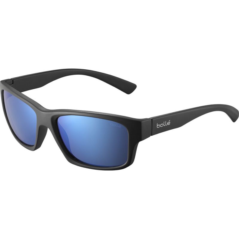 Bollé Holman Floatable Sunglasses (Matte Black HD Polarized Offshore Blue)