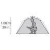 Tente de randonnée Hubba Hubba Nx MSR (Grey) 2P