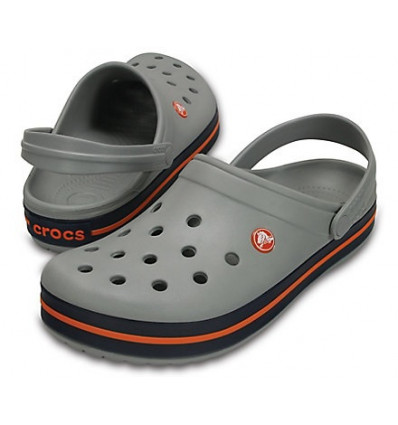 Crocs Crocband ™ Clog (lichtgrijs / marineblauw) - Alpinstore