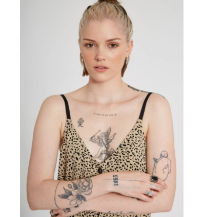 Volcom High Wired Tank Dress (Animal 