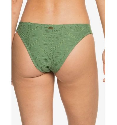 Women\'s Roxy Love Song Green) Brief (Vineyard Bikini Alpinstore - Moderate