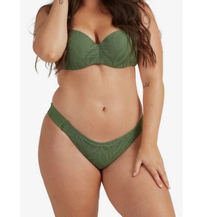 Women's Roxy Love Song Moderate (Vineyard Green) Bikini Brief - Alpinstore