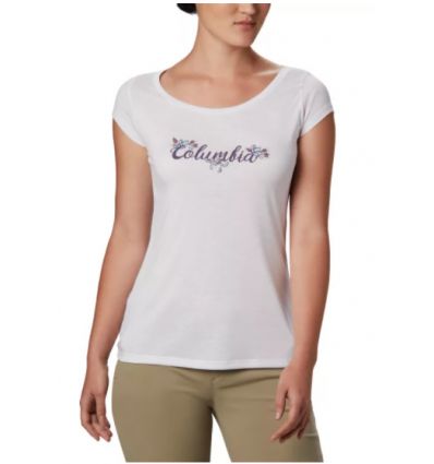 Performance) - T-shirt Fun Women Columbia Shady Grove (White, Alpinstore