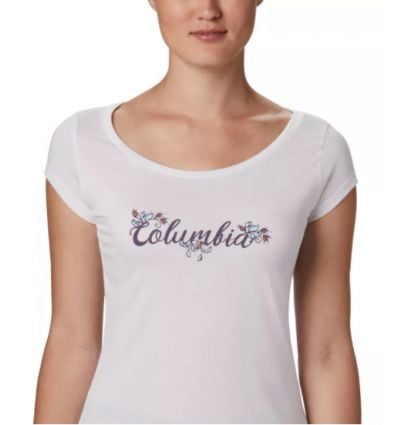 (White, Shady Alpinstore Women Columbia Grove Fun Performance) T-shirt -