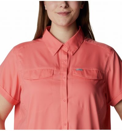 Short Sleeve Shirt Columbia Silver Ridge Lite (Salmon) Women