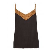 Top de espaguetis Reflect 21 para mujer (negro verdadero)