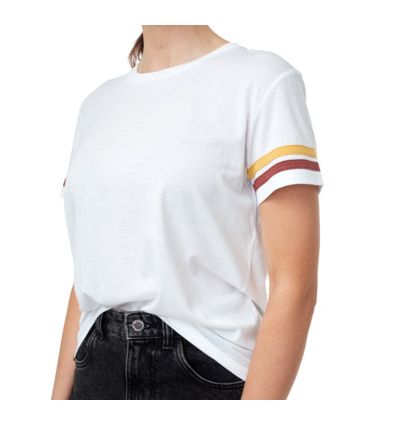 Tentree Retro Stripes T-Shirt (White 