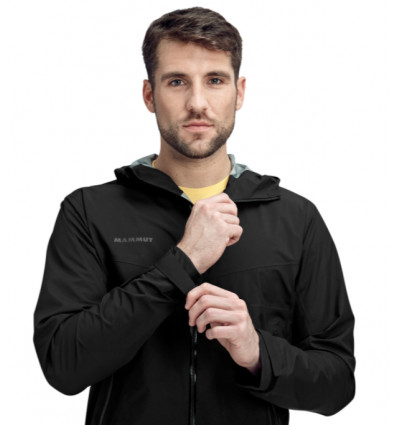 Chaqueta con capucha Mammut Convey Tour HS (negra) Hombre - Alpinstore