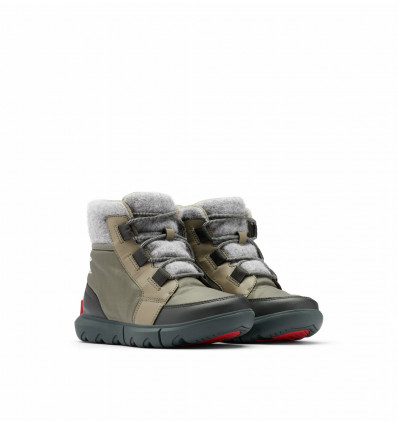 Botas après-ski Sorel Explorer II Carnival (Sage, piedra oscura) para mujer  - Alpinstore