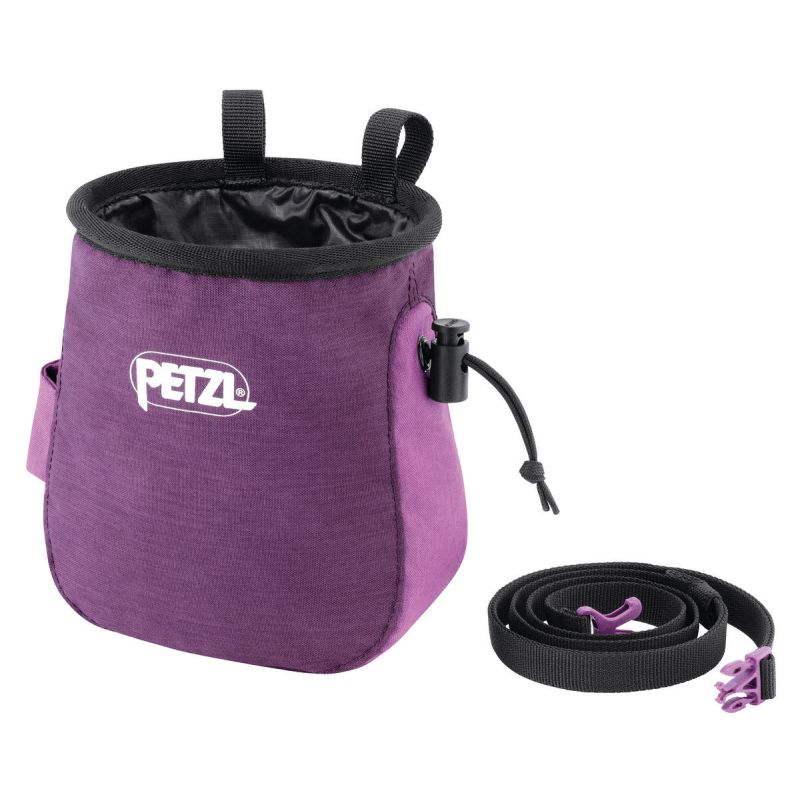 PETZL SAKA ergonomic chalk bag (Purple)