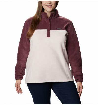 Sudadera Columbia Benton Springs Half Snap (Malbec- Mineral) Mujer -  Alpinstore