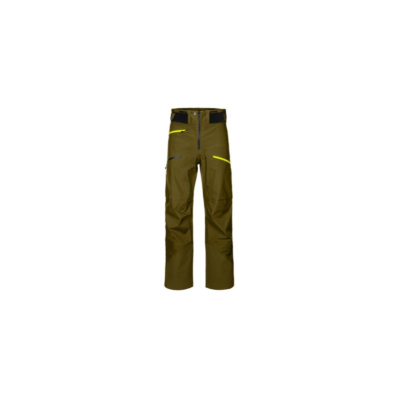 Pantalon de freeride ORTOVOX 3l Deep Shell Pants (Green Moss) homme