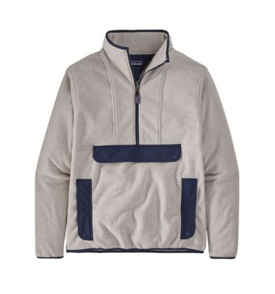Men\'s Patagonia Synch Anorak Fleece Jacket (Oatmeal Heather) - Alpinstore