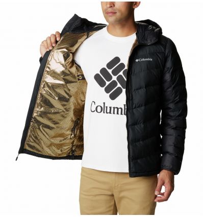 Piumino Columbia Labyrinth Loop con cappuccio (nero) Uomo