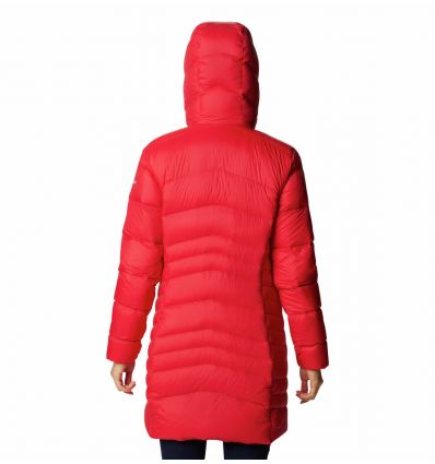 Women's long down jacket Columbia Autumn Park Down Mid (Red Lily) -  Alpinstore