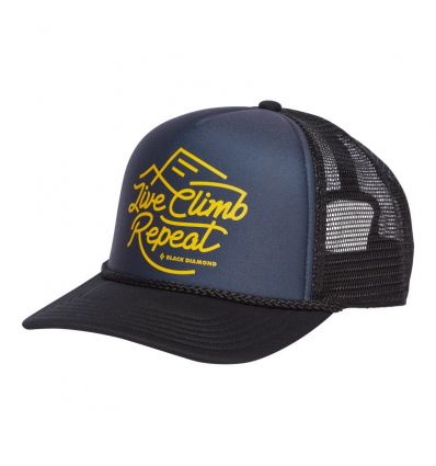 Black dimaond Flat Bill Trucker Hat 