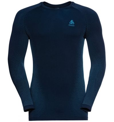 stam Behandeling vertel het me Long sleeve t-shirt Odlo PERFORMANCE WARM ECO (dark sapphire - stunning  blue) Men - Alpinstore