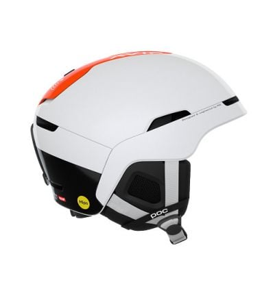 defect nemen vuurwerk Poc Obex Bc Mips Helmet (Hydrogen White/Fluorescent Orange AVIP) -  Alpinstore