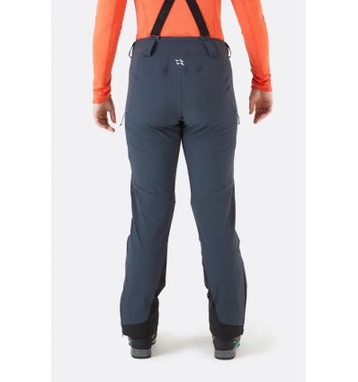 Women's softshell pants Rab Ascendor Alpine (Ebony) - Alpinstore