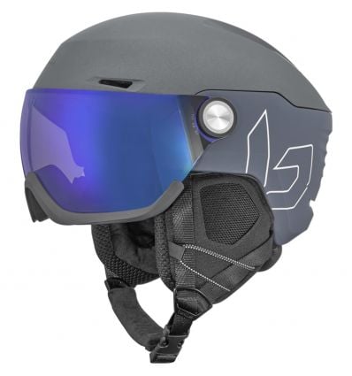 Bollé V-ryft Pure helmet (grey matte + photochromic blue cat 1 to 3)