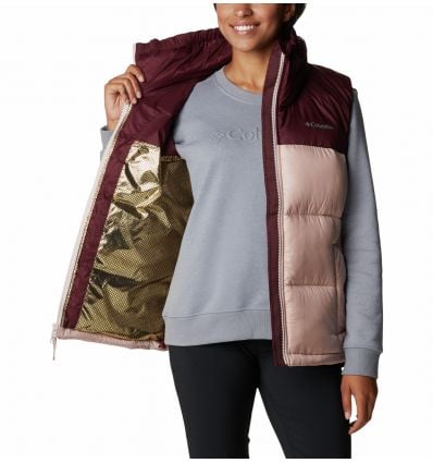 Sleeveless down jacket Columbia Bulo Point Down (Mineral Pink