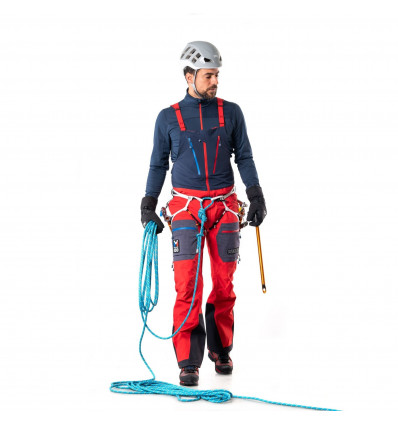 Pantalón con peto de mezclilla MILLET TRILOGY Trilogy GoreTex para hombre  (Rojo/De color oscuro) - Alpinstore