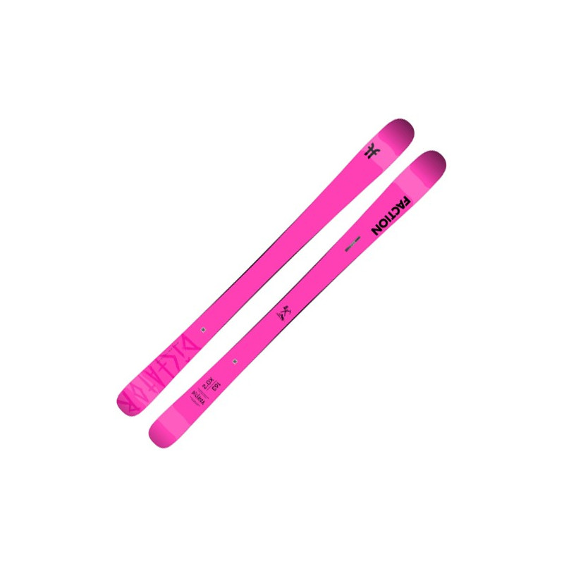 Pack skis Faction Dictator 2.0 X (Pink) + fixation - femme