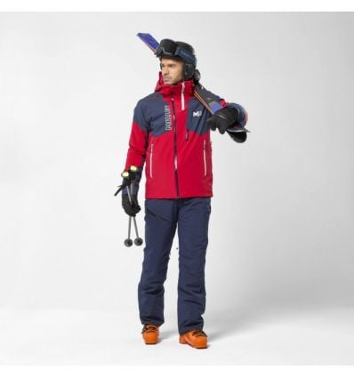 Keelholte pantoffel Kind Ski jacket Millet Snowbasin (Red/Saphir) man - Alpinstore