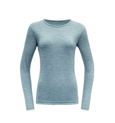 Tilskud bejdsemiddel Sprængstoffer Women's Devold Breeze Merino 150 (Cameo melange) long sleeve t-shirt -  Alpinstore