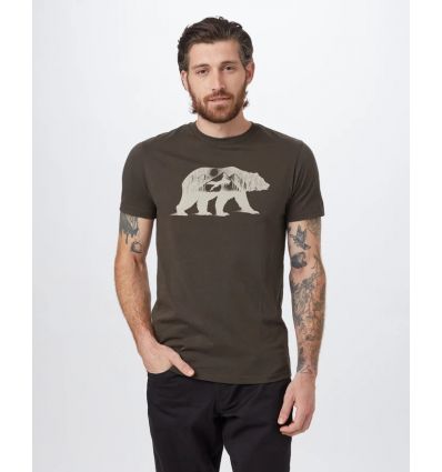 T-shirt Tentree Den (Black Olive Green 