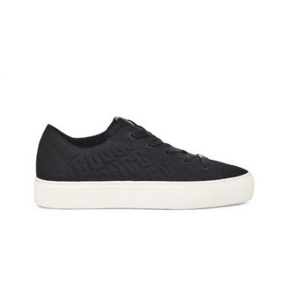 Zapatillas UGG Dinale Graphic Knit para mujer (negras) - Alpinstore
