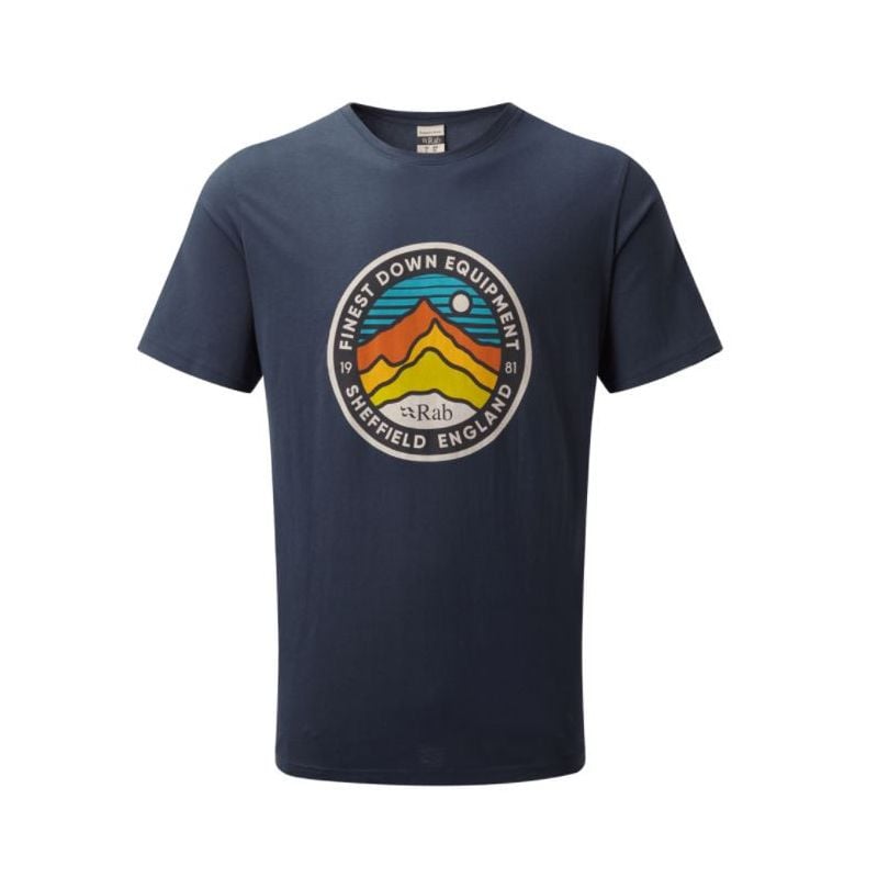 T-shirt Rab Stance 3 Peaks SS (Deep Ink) homme