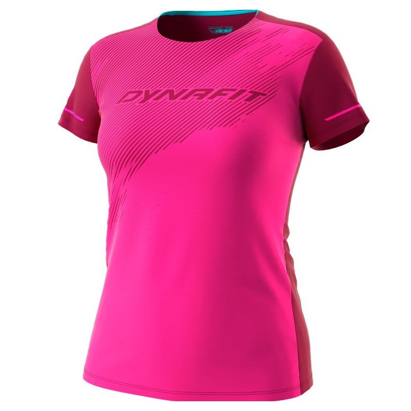 Tee-Shirt Dynafit Alpine 2 manches courtes (pink glo)