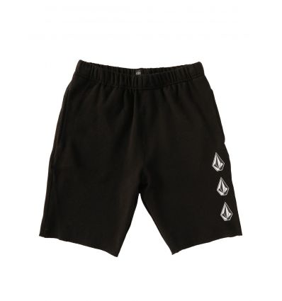 Volcom Iconic Stone Fleece Shorts (Black) Child