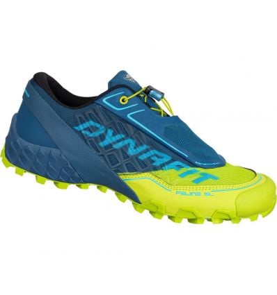 Dynafit Feline Sl (Lime Punch/Fjord) trail shoes for men - Alpinstore