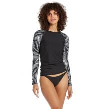 Volcom Stay Or Leaf Ls Rashguard (zwart) Dames