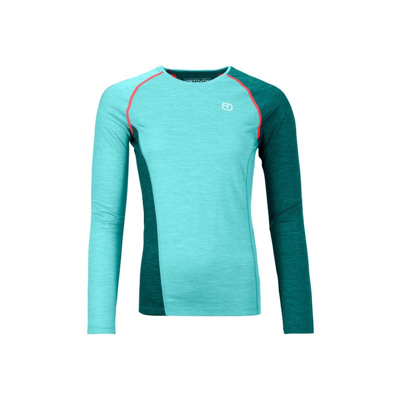 Langermet T-skjorte for kvinner Ortovox 120 Cool Tec Fast Upward (isvannsblanding)