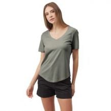 Tentree Treeblend V-neck T-Shirt (Agave Green) Damen