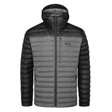 Chaqueta alpina Microlight para hombre Rab (Negro/Grafeno)
