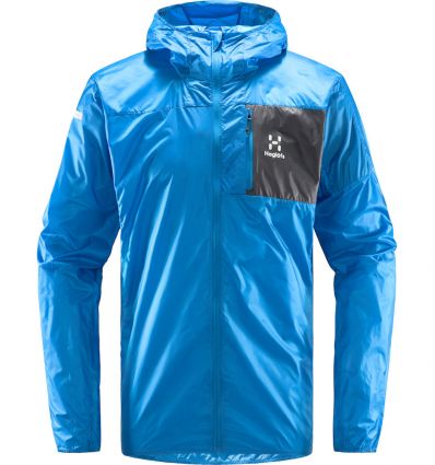 HAGLÖFS Shield Hood (Nordic Blue/Magnetite) Vindjakke til mænd - Alpinstore