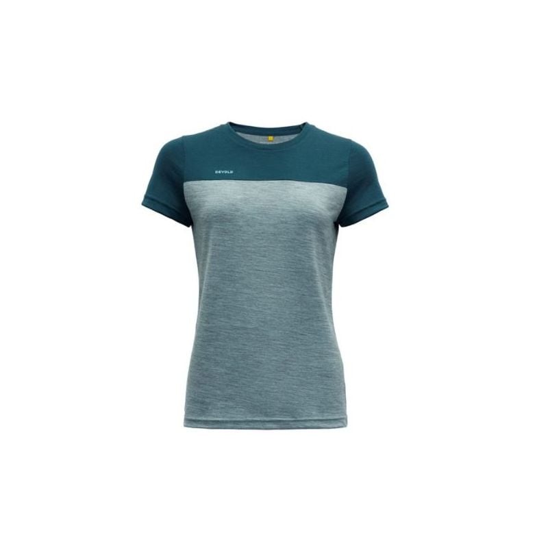 T-shirt Devold Norang Tee (POND/CAMEO MELANGE) - Dam