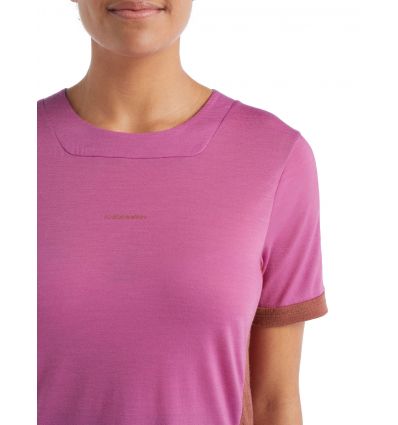 Tee-Shirt Icebreaker Zoneknit short sleeve (Cosmic/grape/cb) woman -  Alpinstore