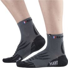 Made in France  Chaussettes trail noir-gris