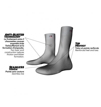 Chaussettes de randonnée THERM-IC Trekking Warm (Grey/Light Grey) -  Alpinstore