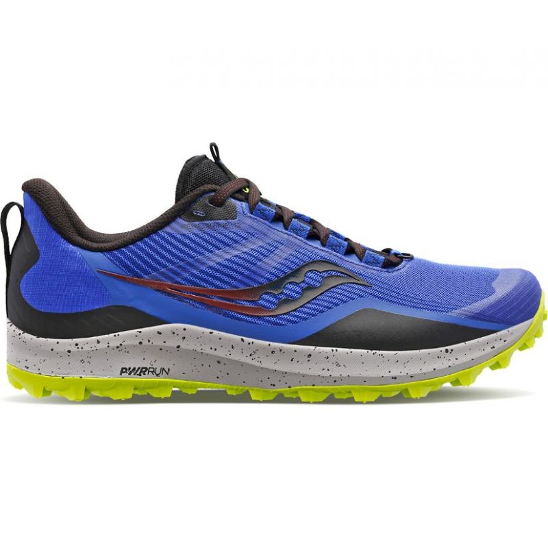 Chaussures de trail/running Saucony Peregrine 12 (Blue raz/Acid) Homme