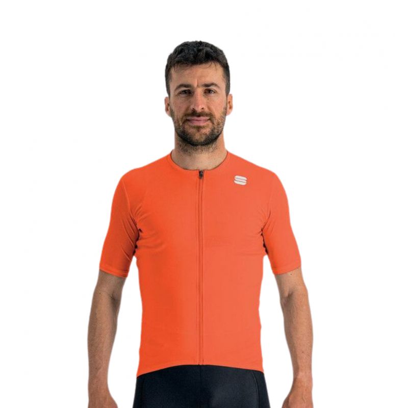 Maillot de vélo Sportful Matchy Short Sleeve Jersey (CHILI RED) homme
