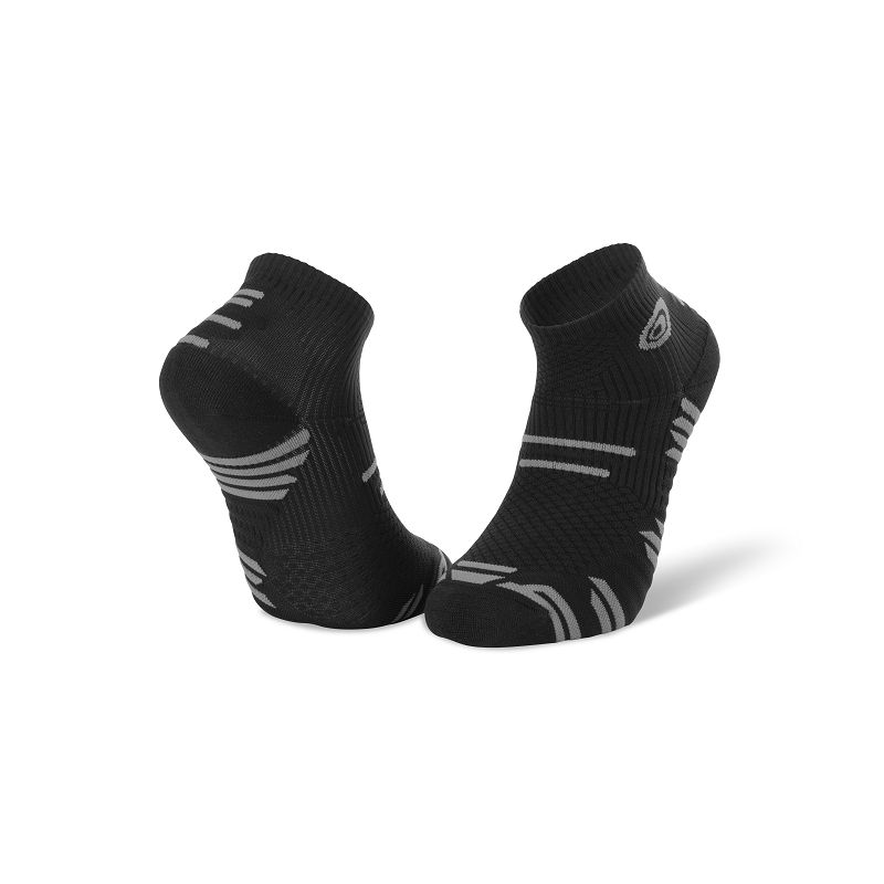 BV SPORT Chaussettes de trail  Trail ELITE (noir/gris)
