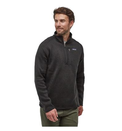 Homme Vêtements Pulls et maille Pulls à fermeture éclair Polaire Better Sweater Quarter Zip Patagonia pour homme en coloris Noir 