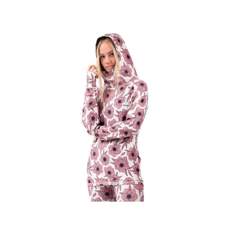 Top técnico Eivy Icecold Hood Top (Wall Flowers) mujer