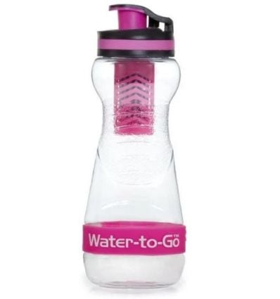 Bottiglia filtrante Water to Go City (rosa)